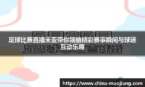 足球比赛直播米亚带你领略精彩赛事瞬间与球迷互动乐趣